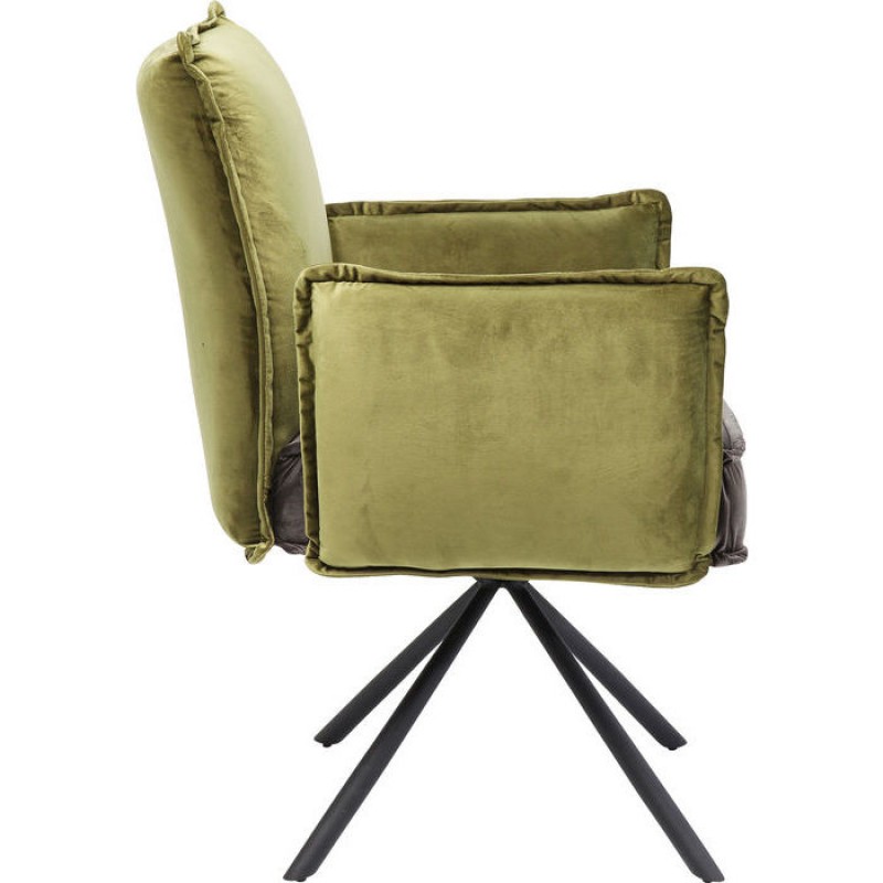 Swivel Chair with Armrest Chelsea Green